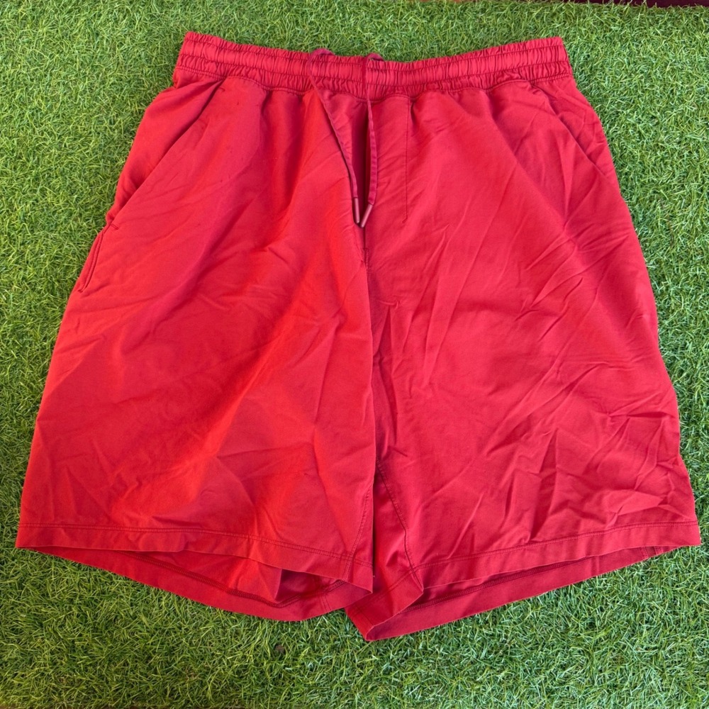 Lululemon Pace Breaker Short 9"‎ Liner Shorts Mens Size Large M7ANTS Red Running